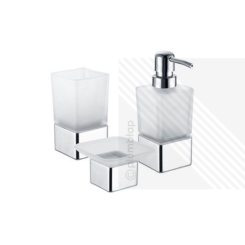 Modern Bathroom Accessory Deck Mounted Soap Dish Tumbler Dispenser